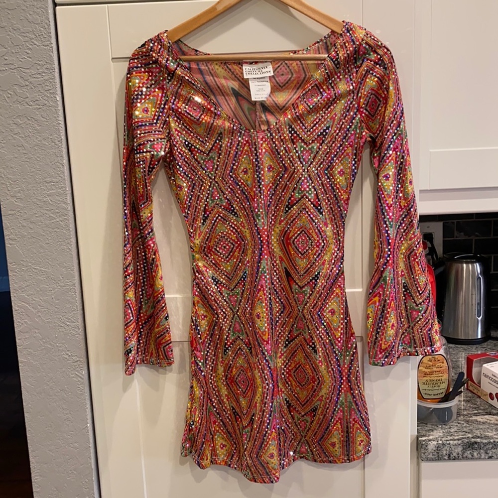 kids costume Disco Dolly with white boots size 2/3